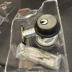 Schlage Single Cylinder Deadbolt Aged Bronze B60N 716